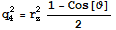 q_4^2 = r_z^2 (1 - Cos[ϑ])/2