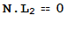 N . L_2 == 0